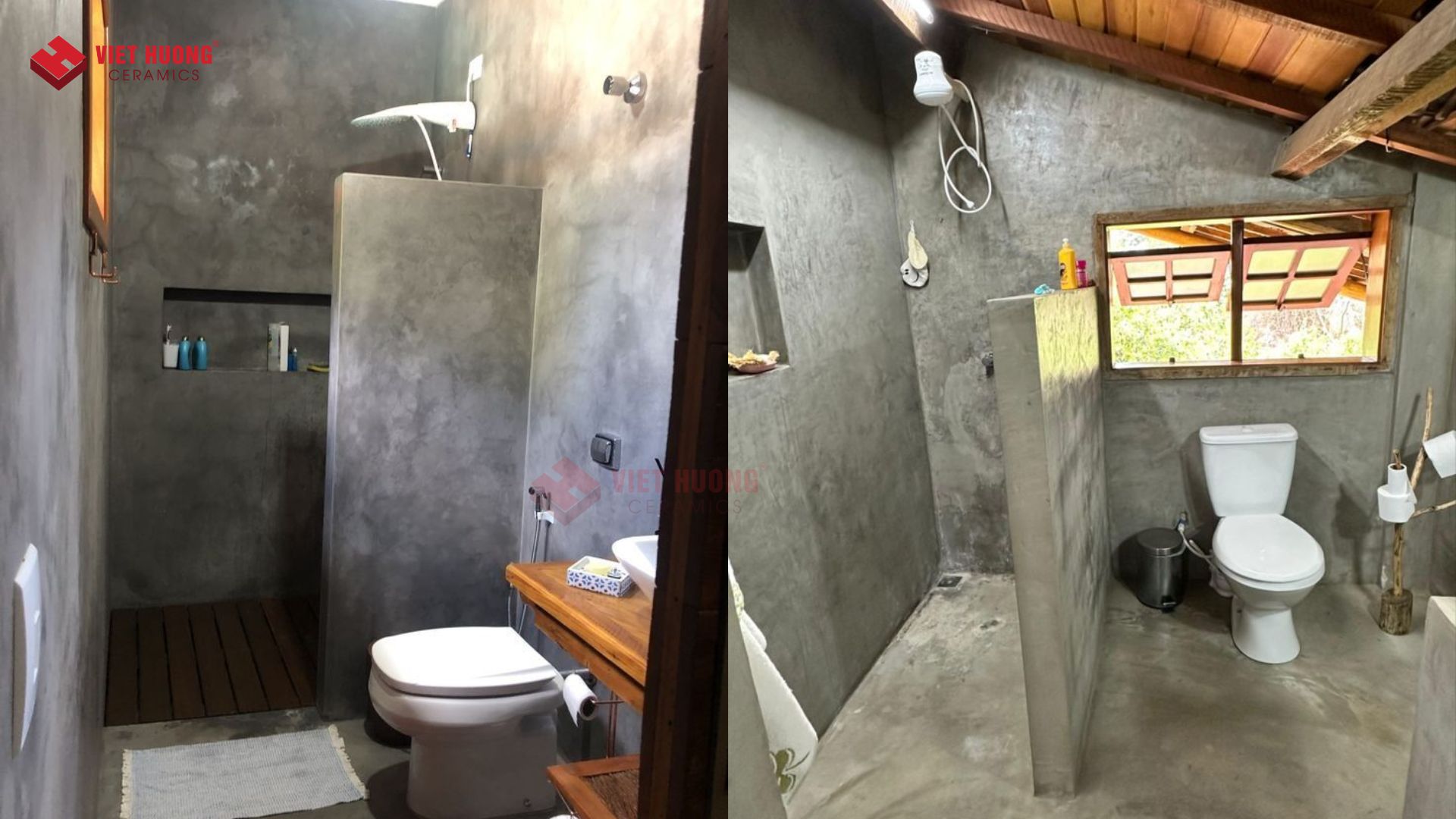 Chi phí xây nhà vệ sinh ở quê bao nhiêu? Gợi ý 10+ mẫu nhà vệ sinh ở quê đẹp tiết kiệm nhất 36 Mẫu nhà vệ sinh với tường xi măng mài